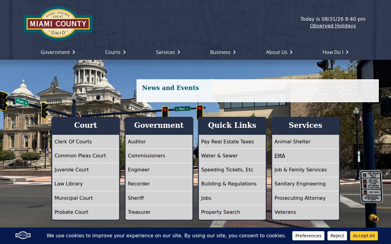 Miami County court records county government court links