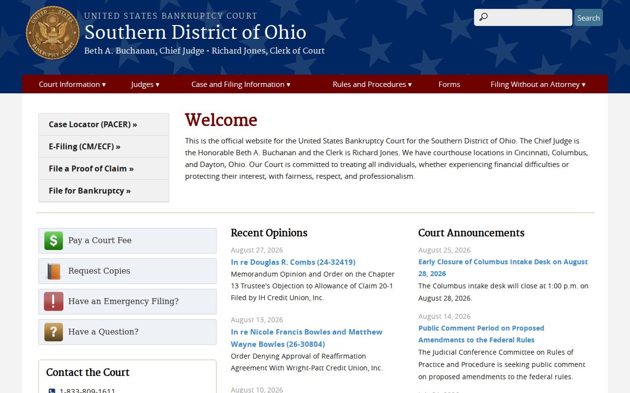 Union court docket federal bankruptcy court record source